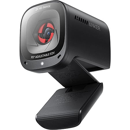 Anker PowerConf C200 2K Webcam w/ AI-Noise Canceling Mic Built-In Privacy Cover (Cert Refurbished with 2 yr warranty) for $34.88