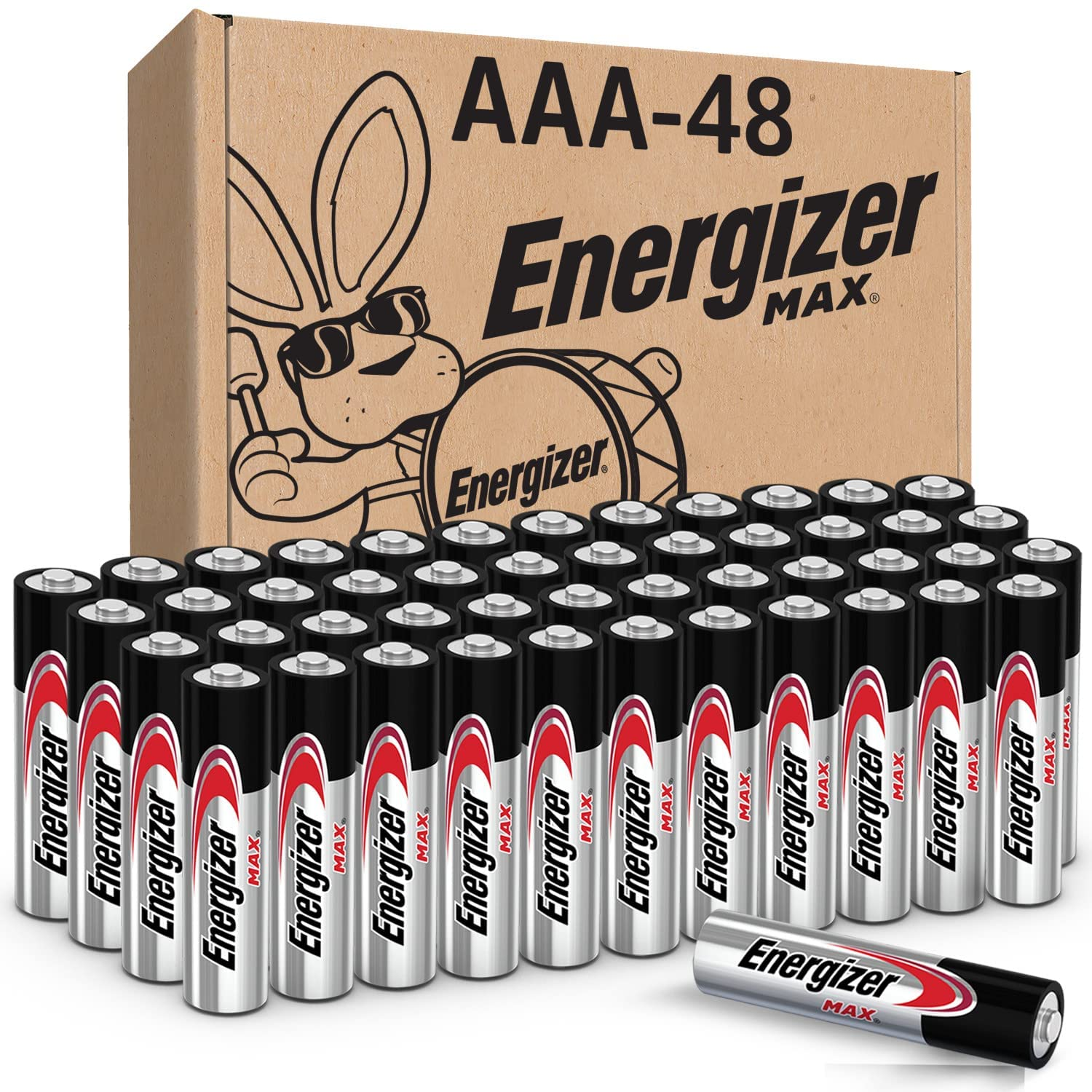Energizer AAA Batteries, Max Triple A Battery Alkaline, 48 Count : Electronics $11.22