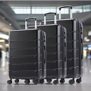 3-Pc GIANNA Hardside Luggage Set w/ TSA Lock & Spinner Wheels $70 + Free S&H