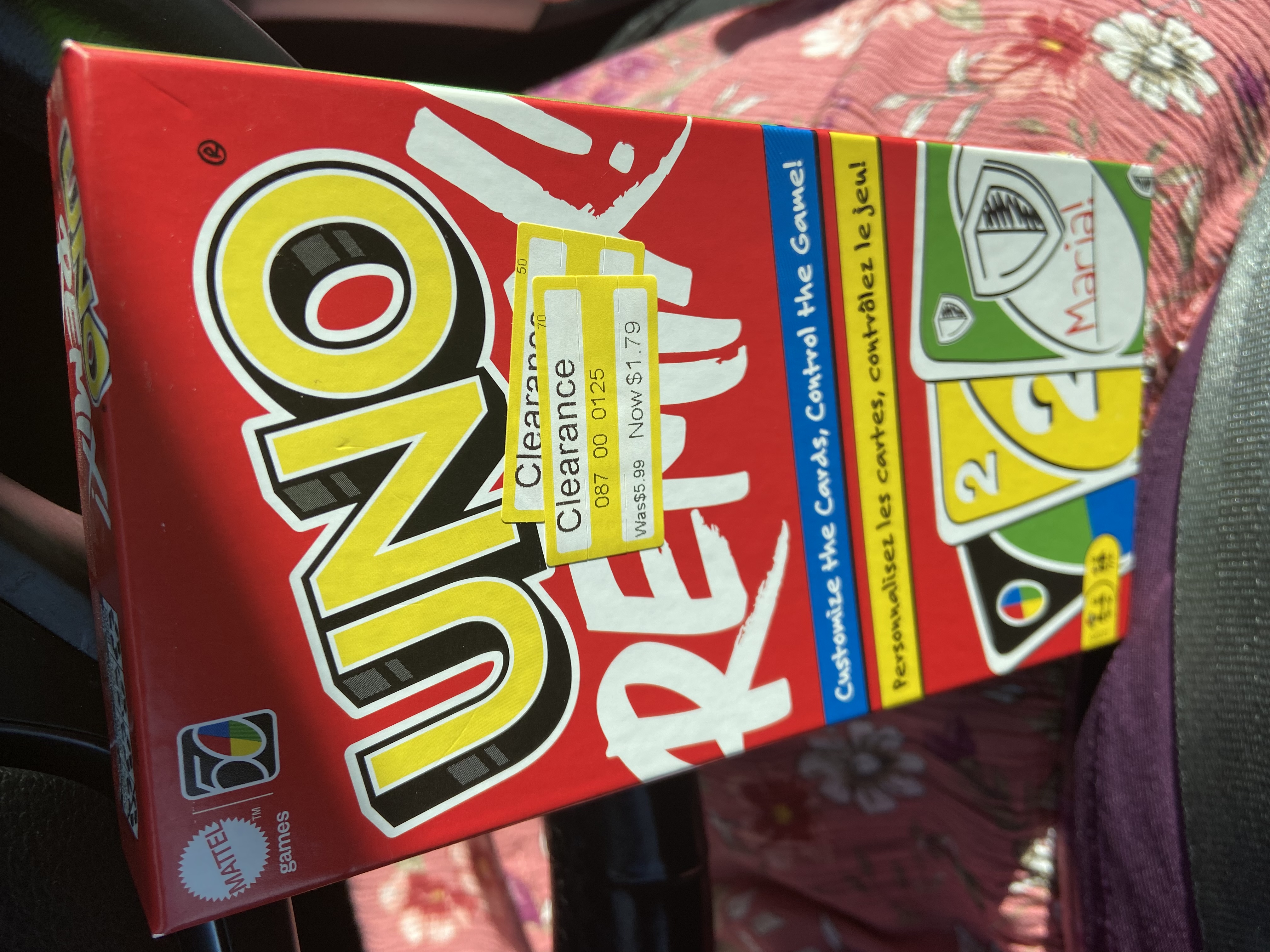 Uno Remix in-store at Target $1.79 YMMV