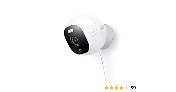 eufy Security Solo OutdoorCam C24, All-in-One Outdoor Security Camera with 2K Resolution, Spotlight, Color Night Vision, No Monthly Fees, Wired Camera, IP67 Weatherproof  - $55.99