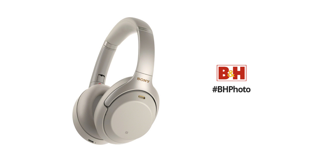 Sony WH-1000XM3 Wireless Noise-Canceling Over-Ear Headphones (Silver)
