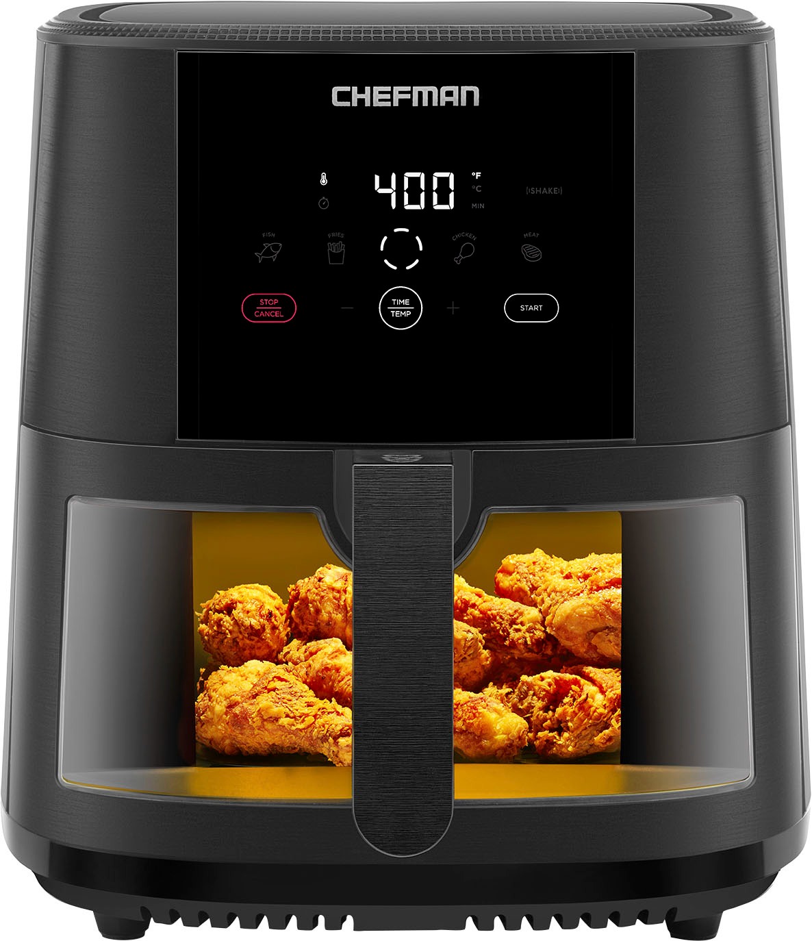 CHEFMAN TurboFry® Touch 8-Qt. Digital Air Fryer with Easy View Window Black RJ38-SQPF-8TW - Best Buy $59.99