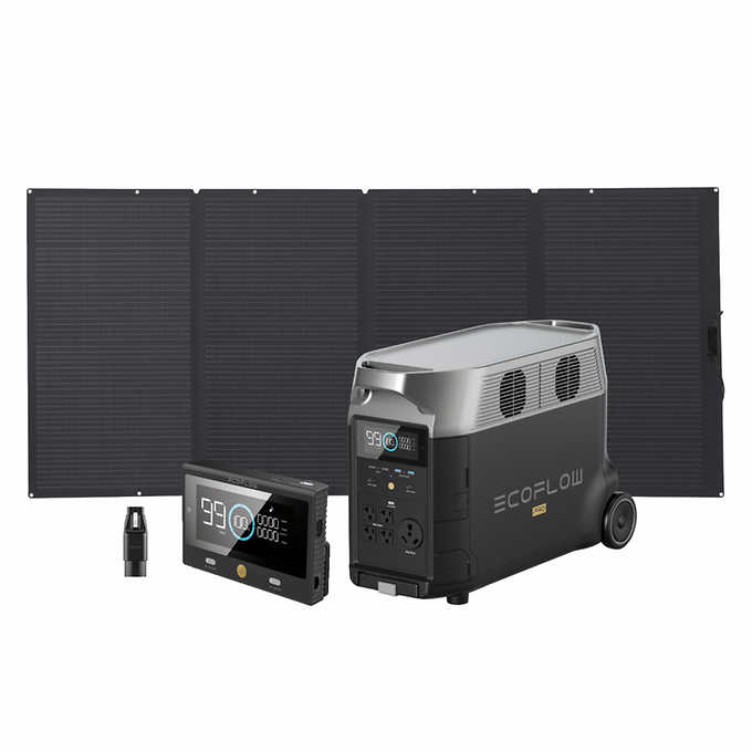 Costco Members Ecoflow Delta Pro EV Recharge Bundle with 400W Solar