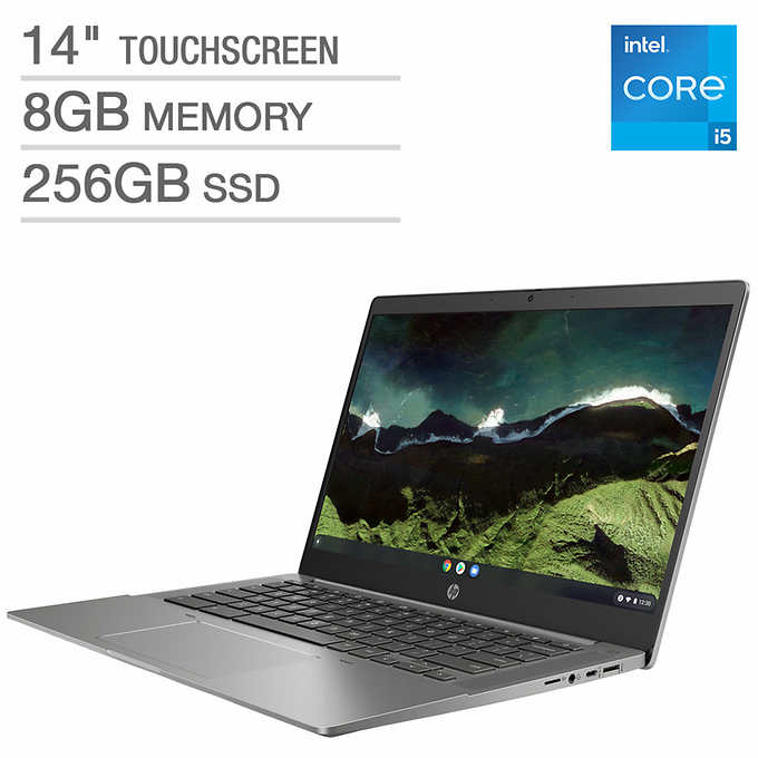 Costco.com: HP Chromebook 14. 11th Gen i5, 14" IPS touchscreen, 8GB DDR4, 256GB PCIe NVMe SSD $449.99 (reg $649.99)+$9.99 S&H+tax