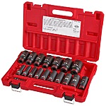 18-Piece Milwaukee SHOCKWAVE 1/2" Drive SAE Deep Well 6 Point Impact Socket Set $50.05 (Select Home Depot Stores, In-Store Only)