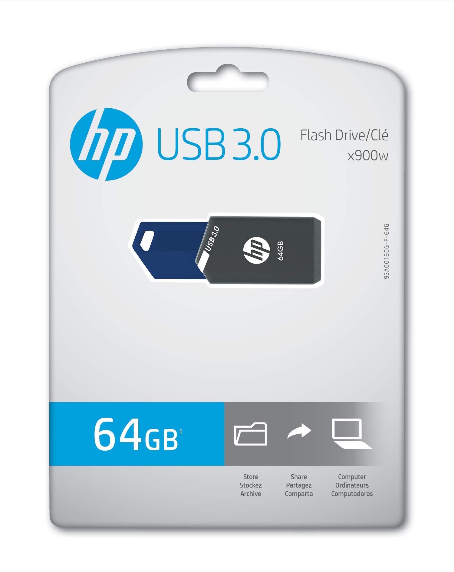 HP 64GB x900w USB 3.0 Flash Drive $5.97 or $15.99 (Pack of 3 = $5.33 ea) Also, 128gb $10ea in 2 pack@ Amazon