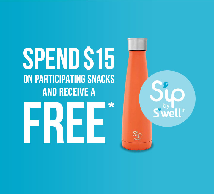 Free S'ip (Sip) by S'well (Swell) with purchase over $15... combine with Target Food $10 GC/$50 purchase