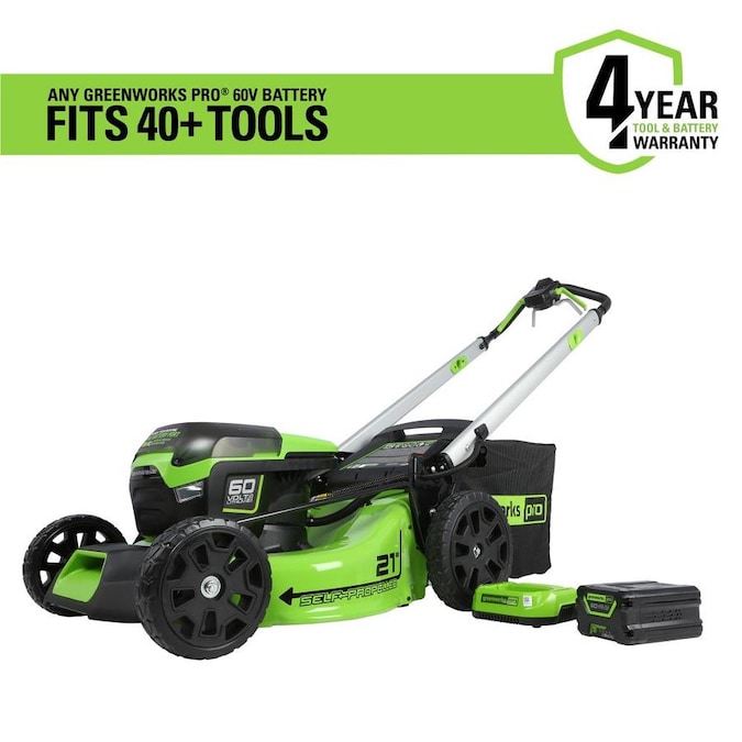 Greenworks 60V Max Brushless Li-Ion 21 inch Self-Propelled Lawn Mower w/ 5Ah Battery (YMMV in store) $399.99