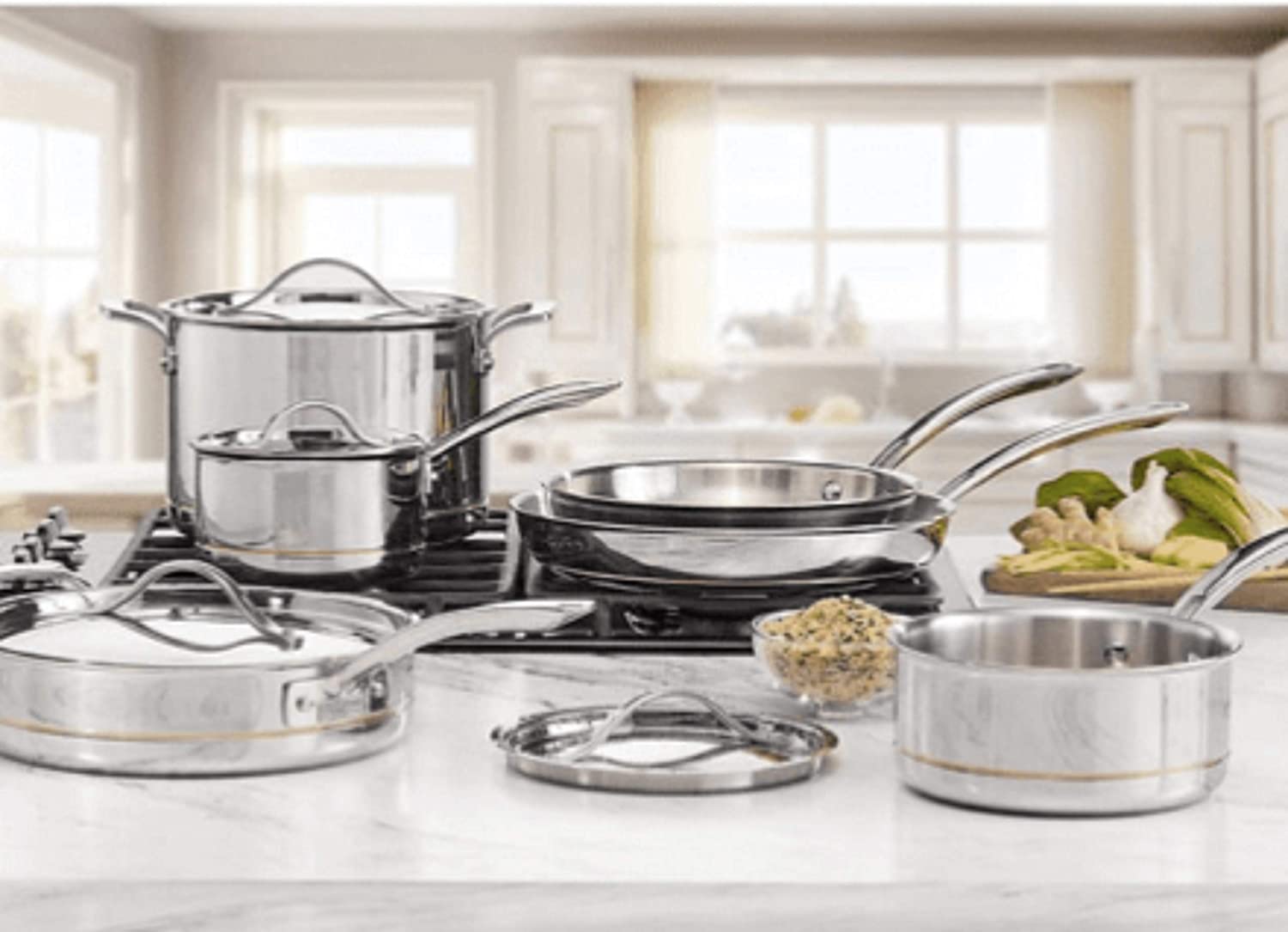 10Piece Kirkland Signature 5ply Clad Stainless Steel Cookware YMMV 125
