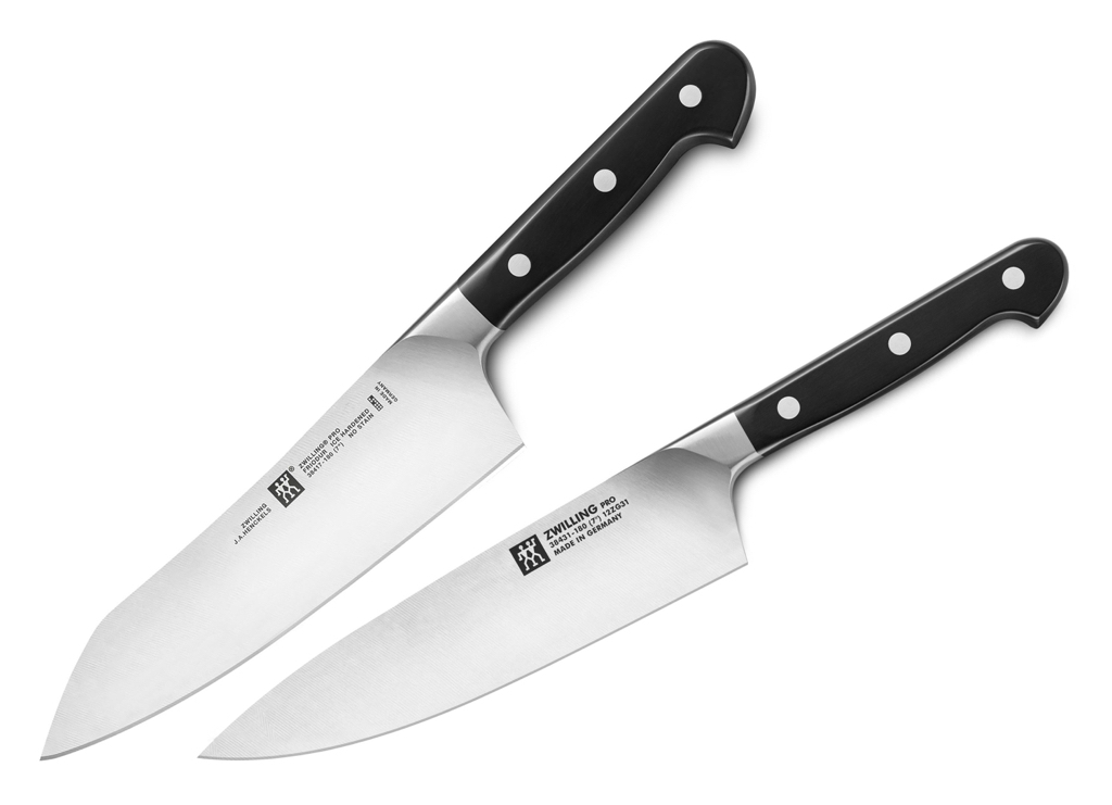 Zwilling J.A. Henckels Pro 7" Slim Chef's Knife & 7" Rocking Santoku