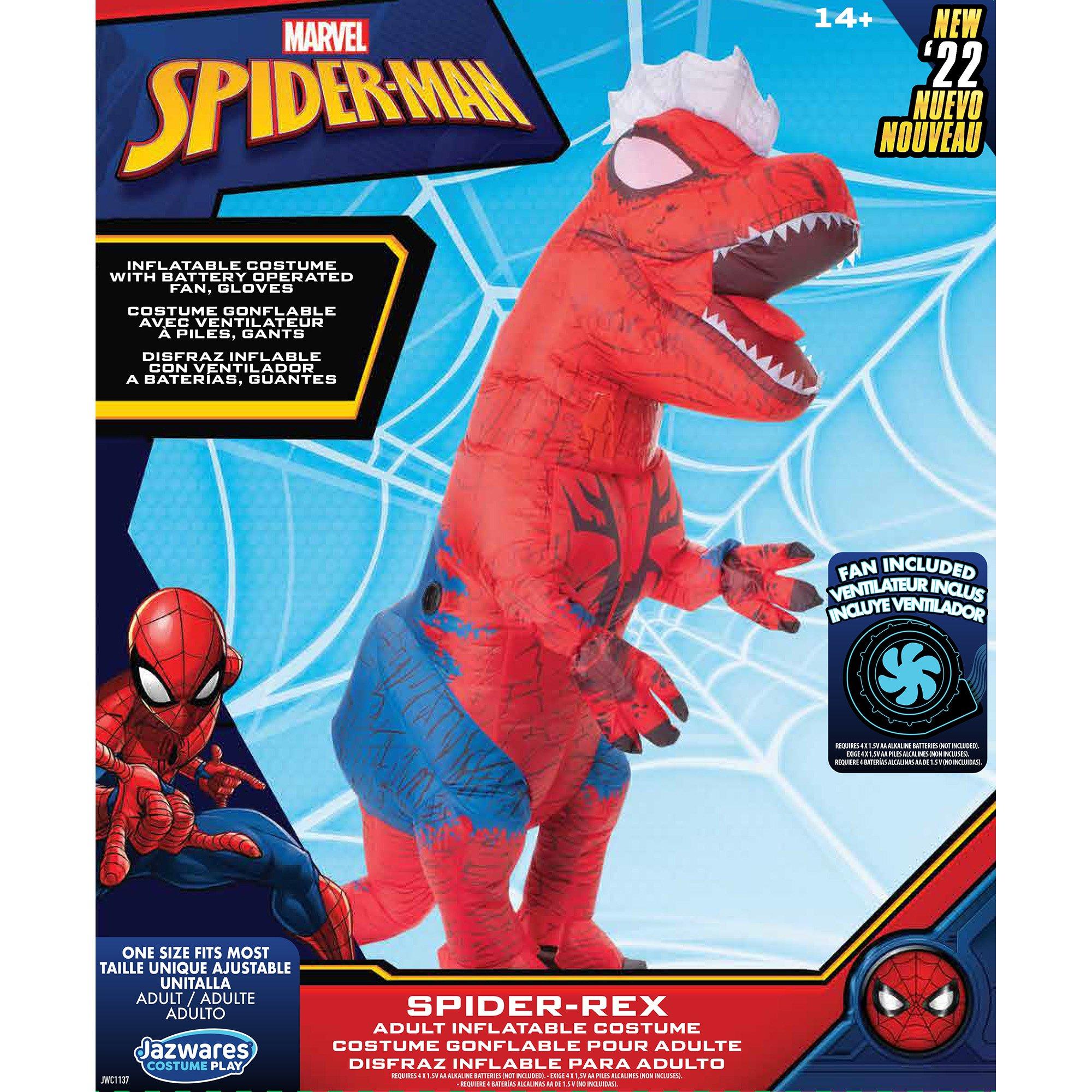 Jazwares Marvel Spider-Rex Inflatable Adult Costume $30 Gamestop