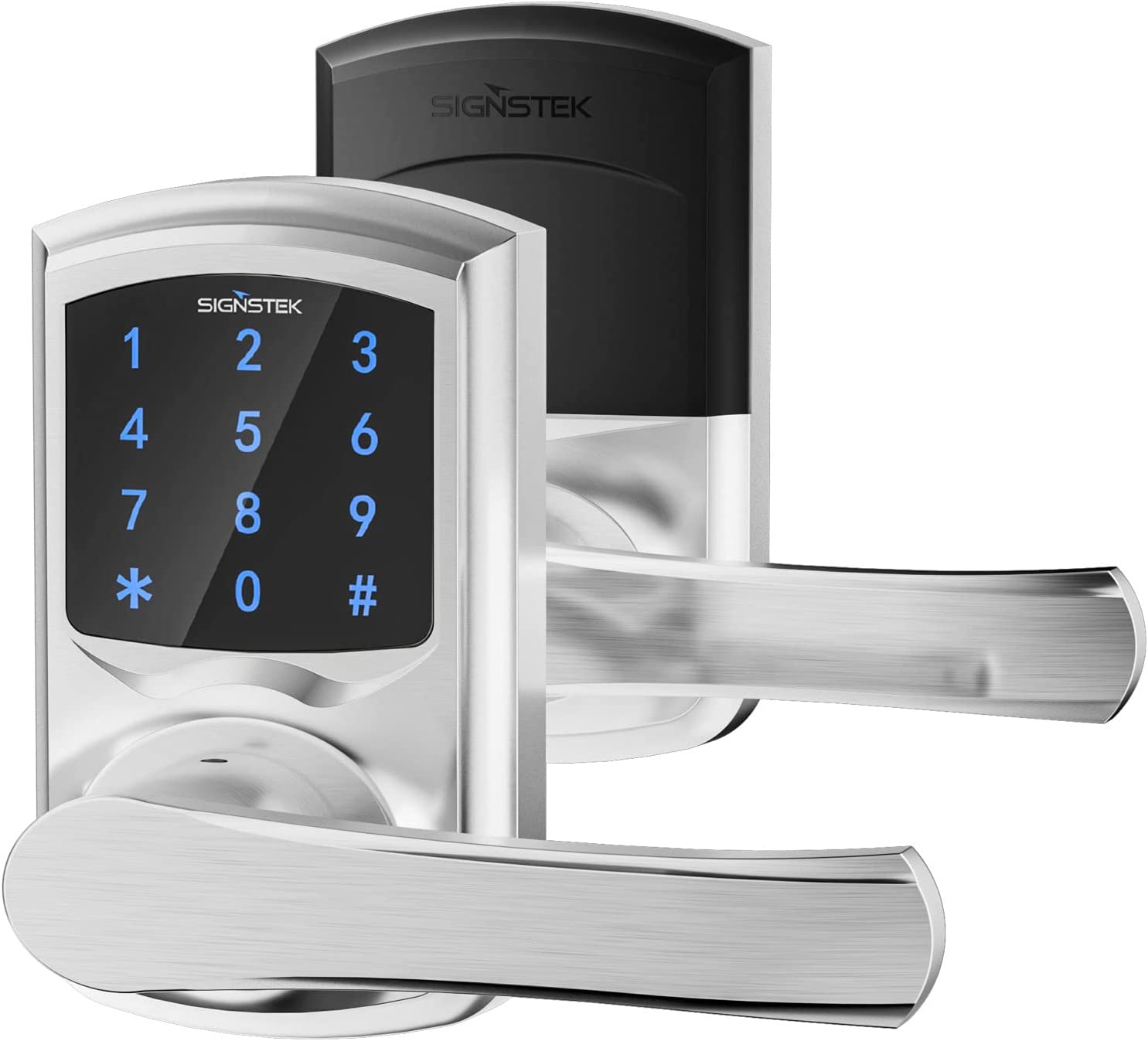 Signstek Keypad Door Lock with Handle and Security Key,Touchscreen 49.49
