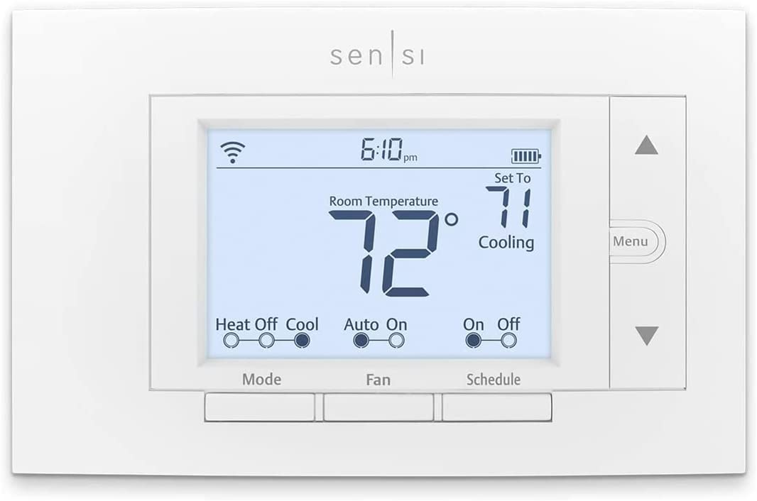 Amazon.com: Emerson Sensi Wi-Fi Smart Thermostat for Smart Home, DIY, Works With Alexa, Energy Star Certified, ST55 : Amazon Devices & Accessories $78.46