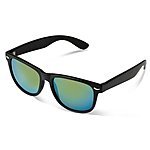 Reflective Revo Color Full Mirrored Lens Large Horn Rimmed Style Uv400 Wayfarer Sunglasses @ Amazon $5.98