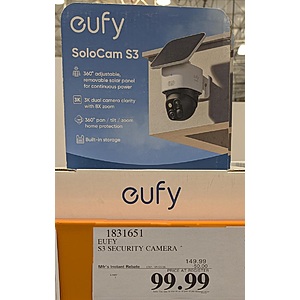 [In store] Eufy solocam s3 security camera $99