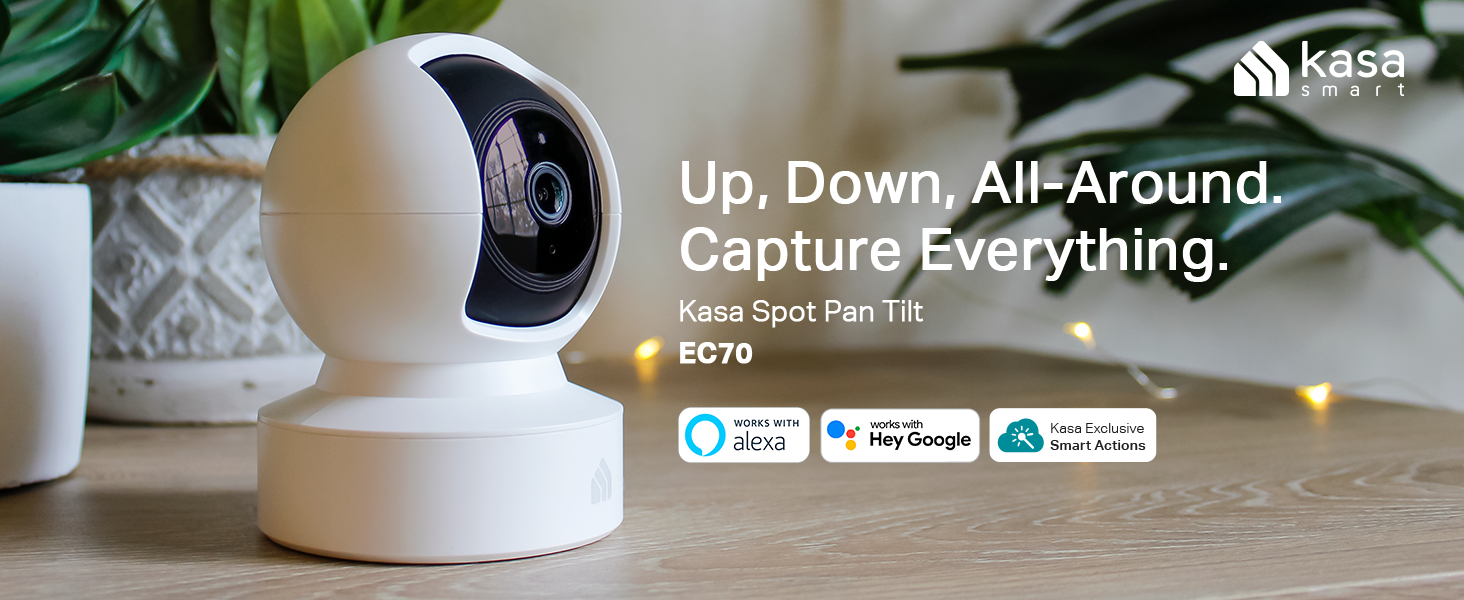 Kasa Indoor Pan/Tilt Smart Security Camera, 1080p HD $27 (w/ coupon & code) on Amazon