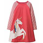 Girls Short Sleeve Summer Cotton Casual Dresses from $4.99