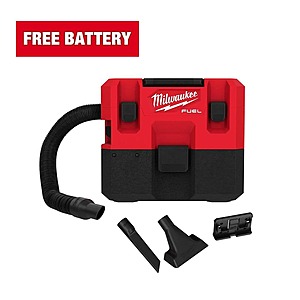 [Hackable] Milwaukee M12 FUEL 12-Volt Lithium-Ion Cordless 1.6 Gal. Wet/Dry Vacuum + Free M12 12-Volt Lithium-Ion XC High Output 5.0 Ah Battery Pack. $139 at Home Depot