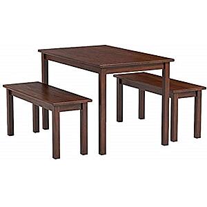 Zinus juliet espresso store wood dining table