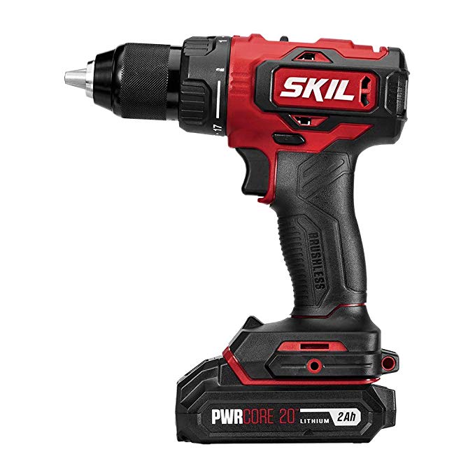 Skil Pwrcore 20 Brushless 20v 1 2 Drill Driver W 2 0ah Lithium