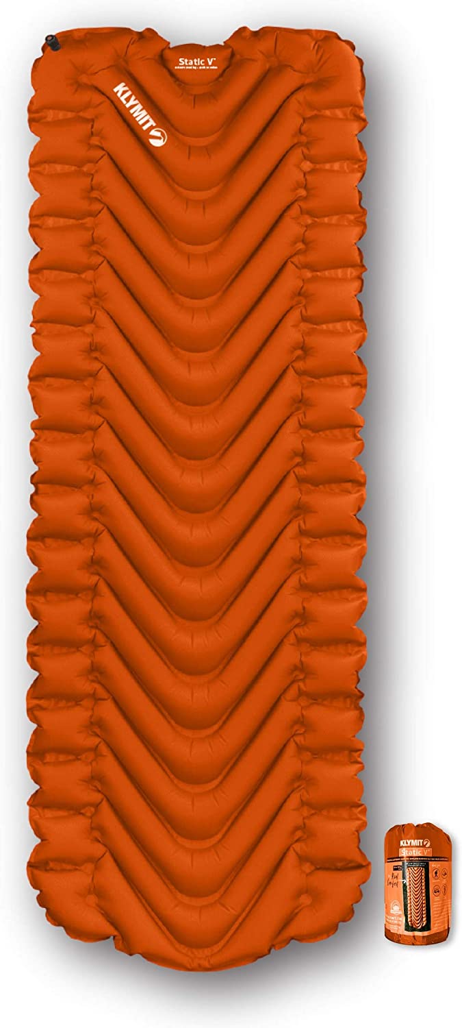 Klymit Static V Lightweight Sleeping Pad (Orange) $36.48