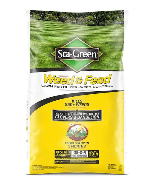 Sta-Green Weed and Feed 39-lb 15000-sq ft 28-0-4 Lawn Fertilizer $35