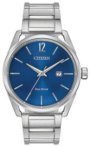 Citizen Eco-Drive CTO Men's Blue Dial Silver-Tone 42mm Watch BM7410-51L $69.99 Refurbished at eBay
