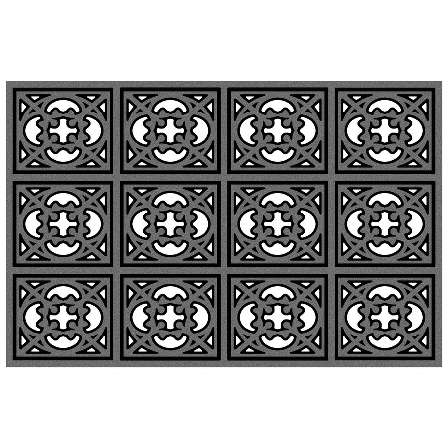 Mohawk Home Black Door Mat Common 2 Ft X 3 Ft Actual 23 In X