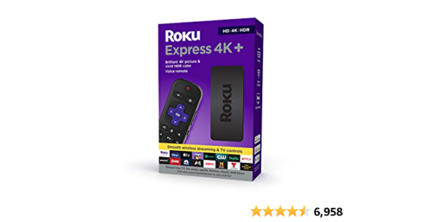 Roku Express 4K + (2021 Model) - $28.98