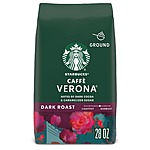 28-oz Starbucks 100% Arabica Dark Roast Ground Coffee (Caffe Verona) $9.30 w/ Subscribe &amp; Save