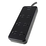6-Outlet 8' Philips Accessories EZFit Surge Protector Power Strip (Black) $9 + Free Shipping w/ Prime or on $35+