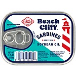 3.75-Oz Beach Cliff Wild Caught Sardines (in Soybean Oil or Water) $0.78 w/ S&amp;S + Free Shipping w/ Prime or on $35+