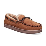 Club Room Men's Faux-Suede Moccasin Slippers w/ Faux-Fur Lining (Black, Tan, Grey, Navy) $9 + Free In-Store Pickup at Macys or Free Shipping on $25+