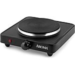 Aroma Housewares AHP-303 1000W Single Burner Hot Plate (Black) $12.50 + Free Shipping w/ Prime or on $35+