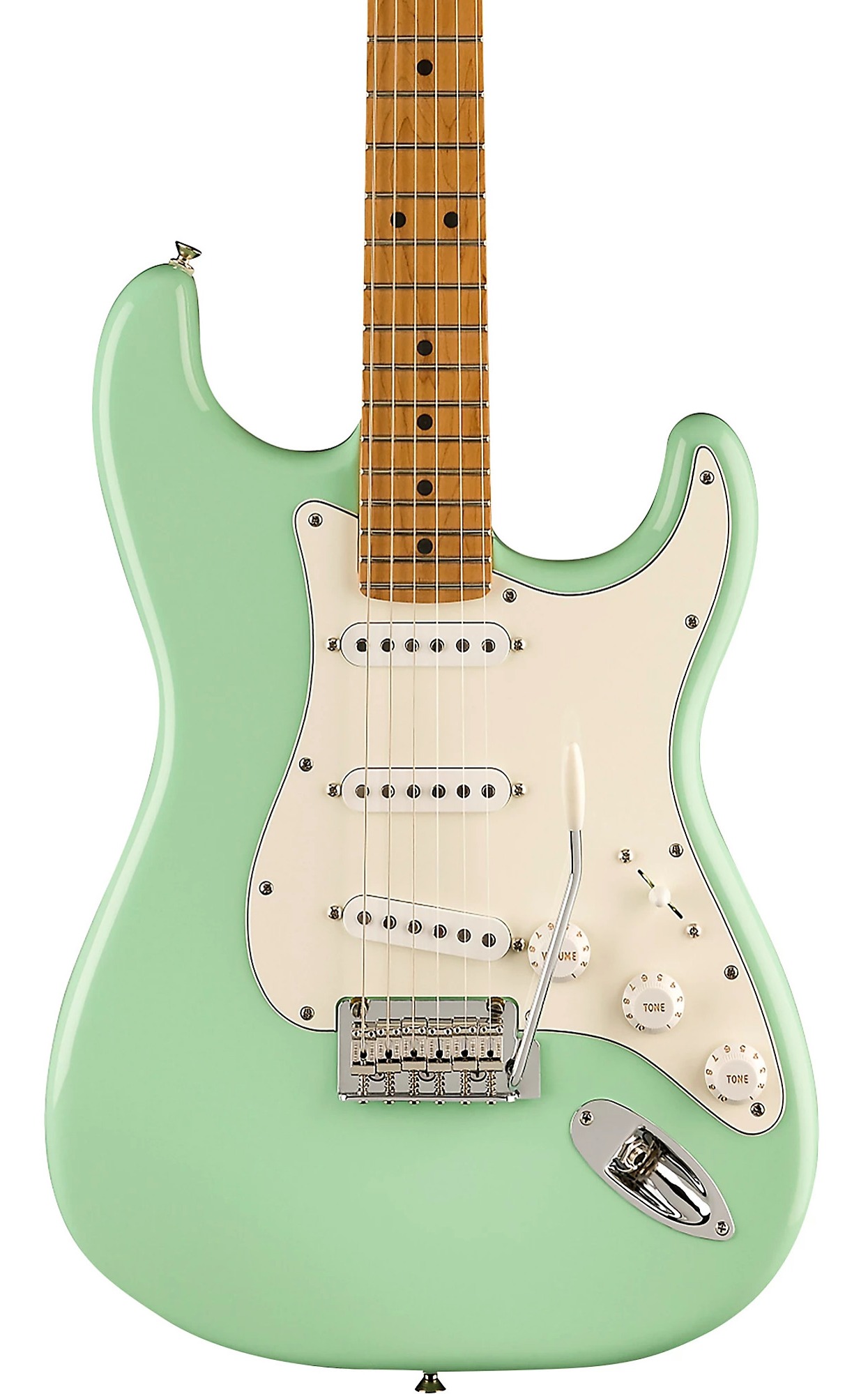 Fender Player Stratocaster Roasted Maple Fingerboard With Fat '50s Pickups Limited-Edition Electric Guitar in Surf Green or Red $649.99