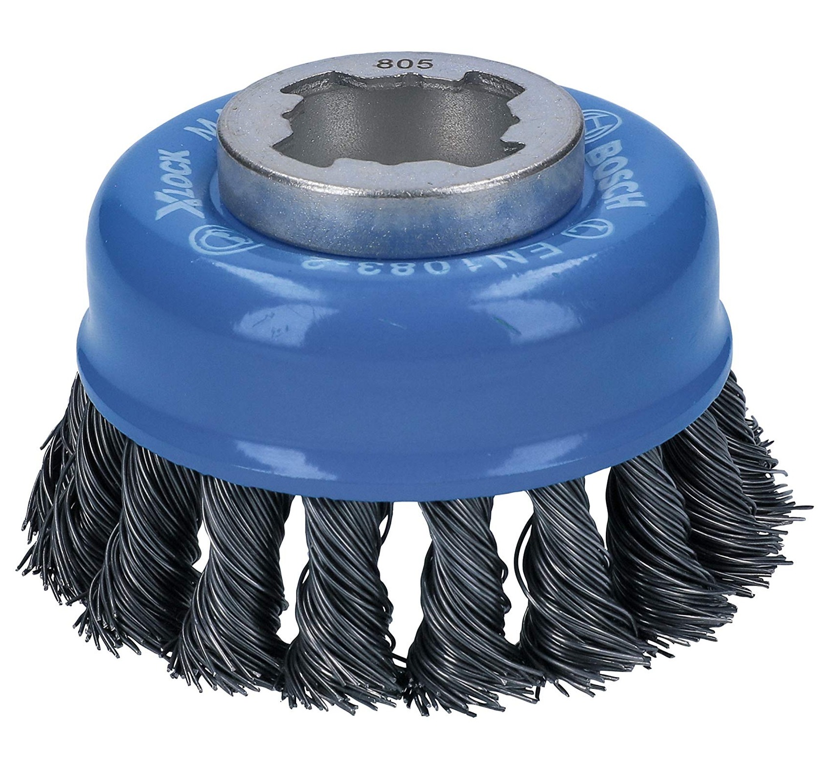 3"  Bosch WBX328  X-LOCK Arbor Carbon Steel Knotted Wire Single Row Cup Brush $12.29 + Free Shipping w/ Prime or on $35+