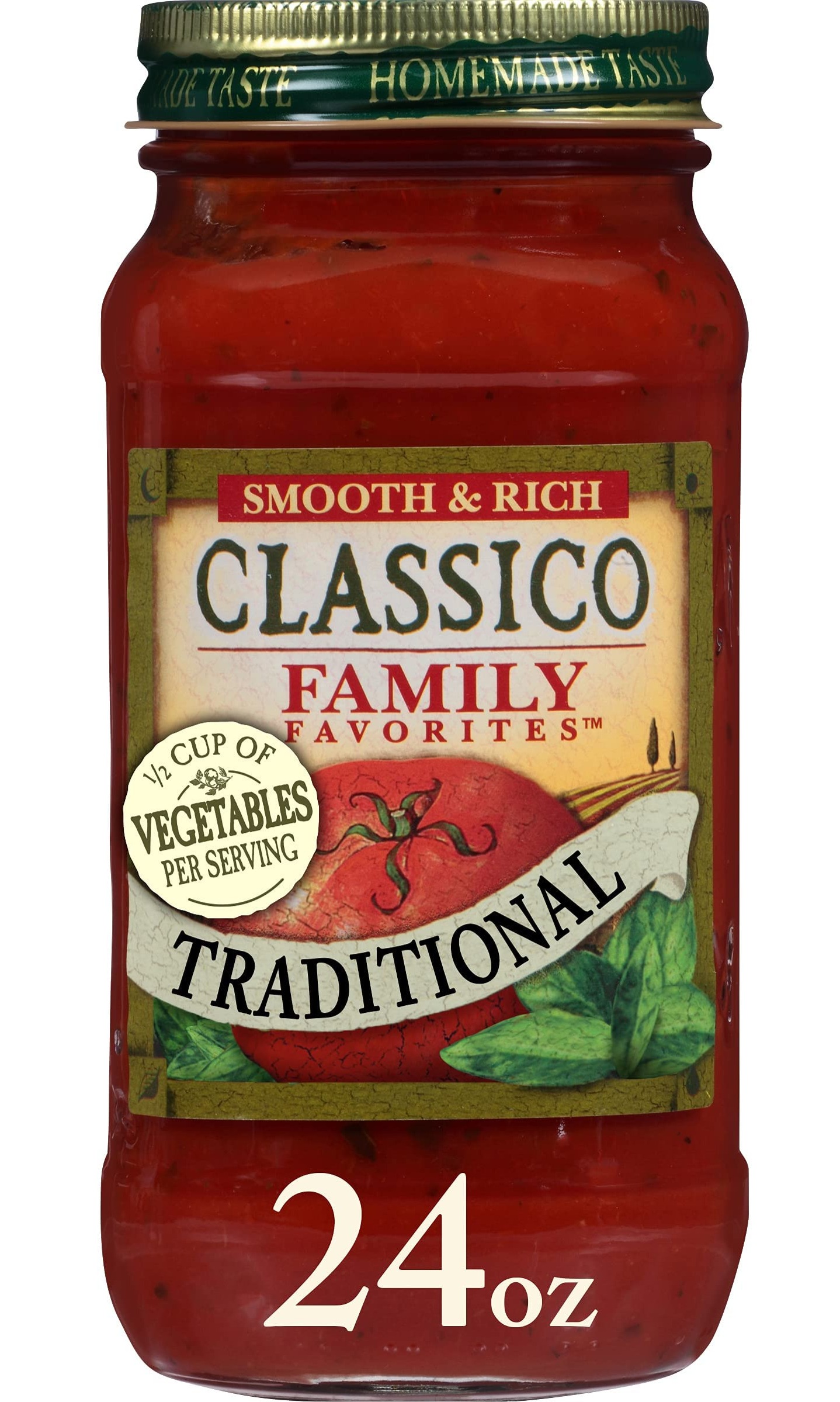 24-Oz Classico Family Favorites Traditional Pasta Sauce $2.27 w/ S&S + FS w/ Prime or $35+