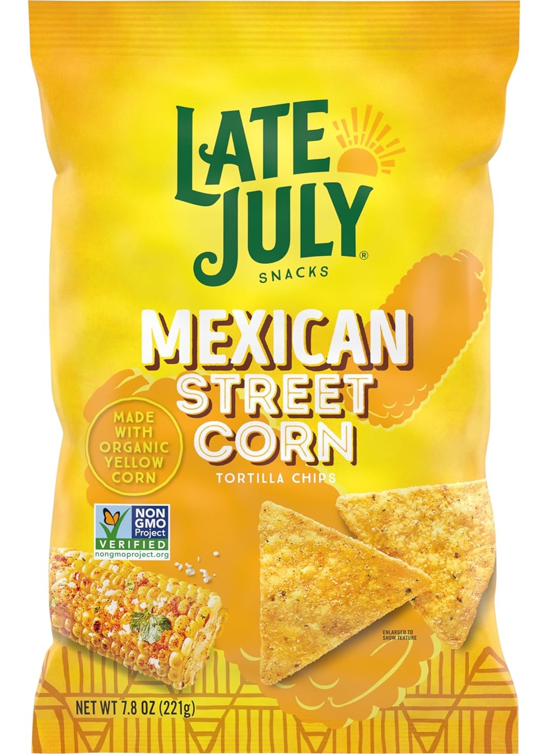 2 for $5.49: 7.8-Oz Late July Snacks, Mexican Street Corn Tortilla Chips at Amazon