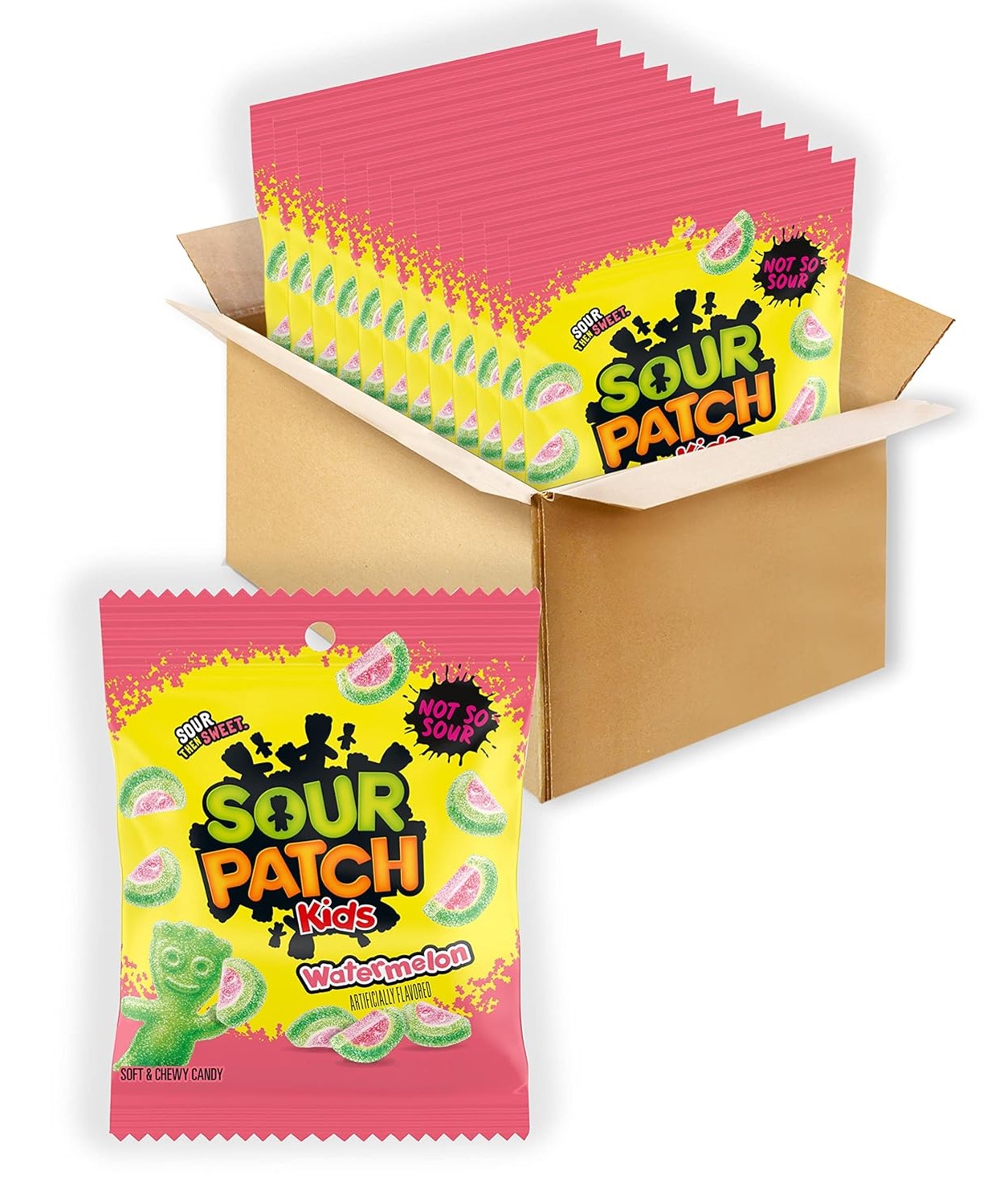 Sour Patch Kids Soft Chewy Candy Watermelon 12 Pk 8oz 16 12 Pk 3 6oz