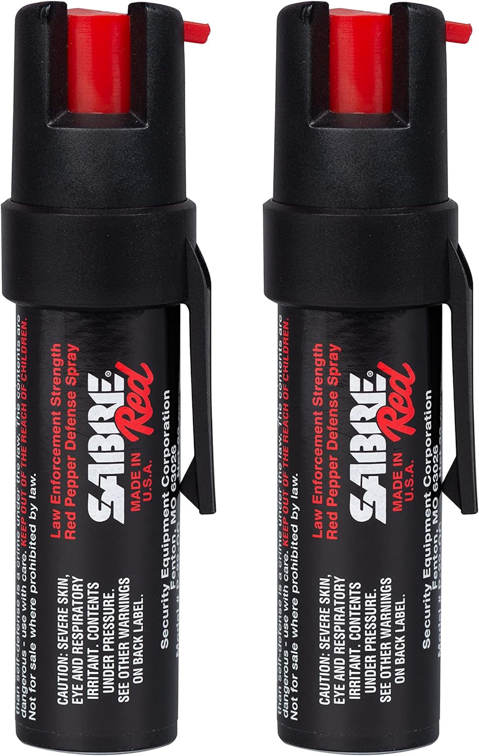 $10: 2-Pack 0.67-Oz SABRE RED Compact Pepper Spray (Black) at Amazon