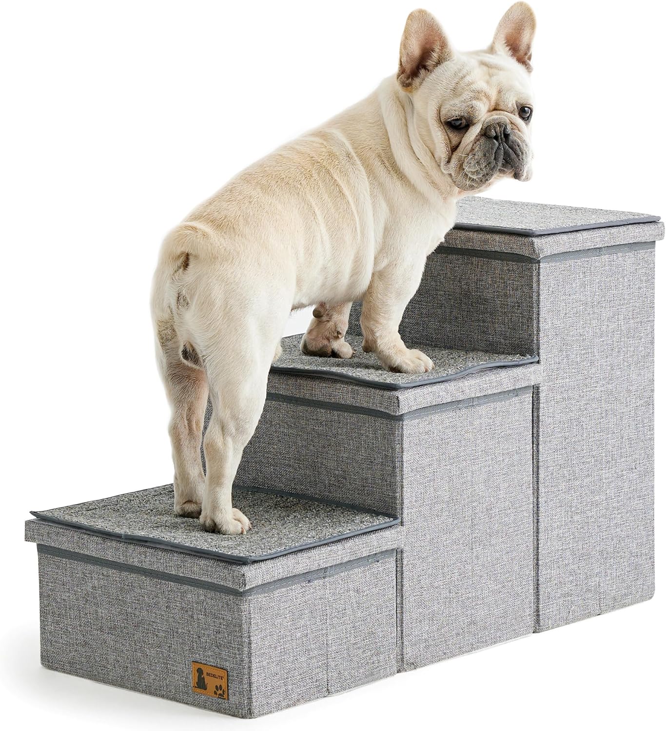 Amazon: BEDELITE Dog Stairs for Small Medium or Large Dogs, 3 Tiers $19.49