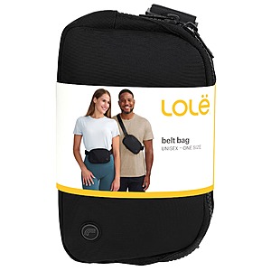 Costco Members: Lole Unisex Belt Bag (Black or Tan) 2 for $10 + Free Shipping
