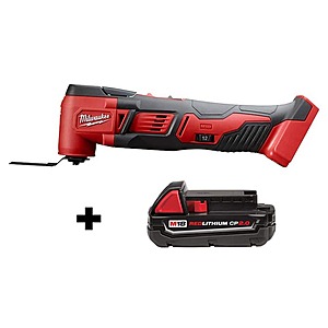 Milwaukee M18 18V Lithium Ion Cordless Multi Tool w 2.0 Ah Compact Battery 99 Free Shipping