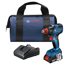 Bosch 18-volt 1/4-in 1/2-in Brushless Cordless Impact Driver (1-Battery, Charger and Soft Bag included) Lowes.com - $79