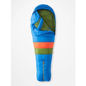 Marmot Men's Sawtooth 650 Fill Down 15° Sleeping Bag (2024, Dark Azure/Foliage) $120 or less + Free Shipping