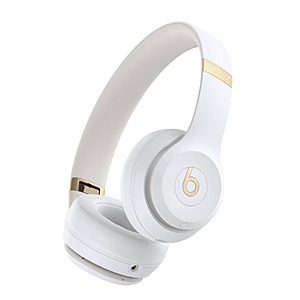Beats Solo 4 Wireless Bluetooth On-Ear Headphones (Warm White) $100 + Free Shipping