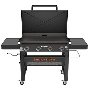 Blackstone 36" Culinary Omnivore Griddle with Hood 4 -Burner Liquid propane Flat Top Grill $399