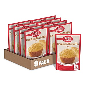 9-Count 6.5oz Betty Crocker Cornbread & Muffin Baking Mix .55 w/ Subscribe & Save