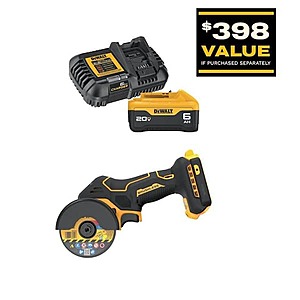 DEWALT 20V XR Lithium-Ion Cordless 3" Cut-Off Tool with 6.0 Ah Battery Pack and Charger Kit $199 & More + Free Shipping